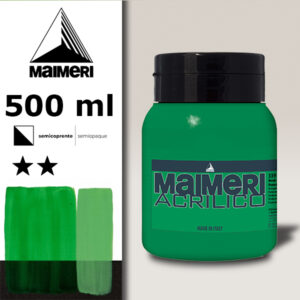 339 - Verde Permanente  Chiaro 500 ML Acrilico Maimeri