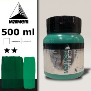 340 - Verde Permanente  Scuro 500 ML Acrilico Maimeri