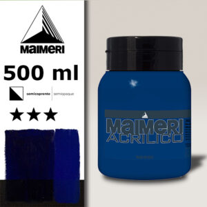 392 - Blu Oltremare Scuro 500 ML Acrilico Maimeri