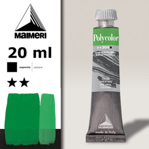304 - Verde Brillante Chiaro 20 ML Acrilico Polycolor Maimeri