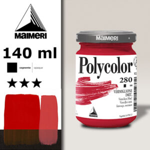 280 - Vermiglione Imit. 140 ML Acrilico Polycolor Maimeri