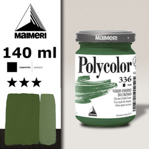 336 - Verde Ossido di Cromo 140 ML Acrilico Polycolor Maimeri
