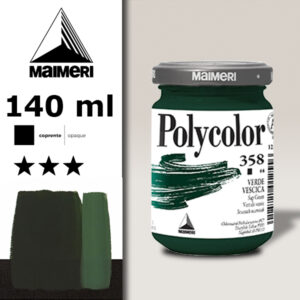 358 - Verde Vescica 140 ML Acrilico Polycolor Maimeri