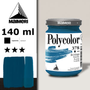 378 - Blu Ftalo 140 ML Acrilico Polycolor Maimeri