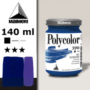 390 - Blu Oltremare 140 ML Acrilico Polycolor Maimeri