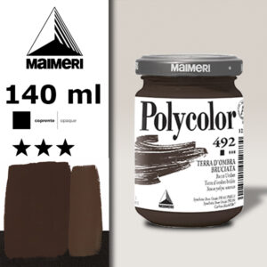 492 - Terra d'Ombra Bruciata 140 ML Acrilico Polycolor Maimeri