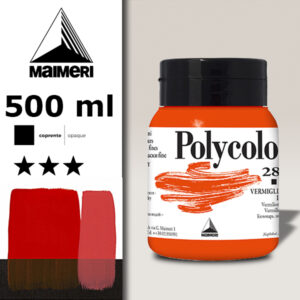 280 - Vermiglione Imit. 500 ML Acrilico Polycolor Maimeri