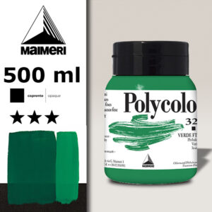 321 - Verde Ftalo 500 ML Acrilico Polycolor Maimeri