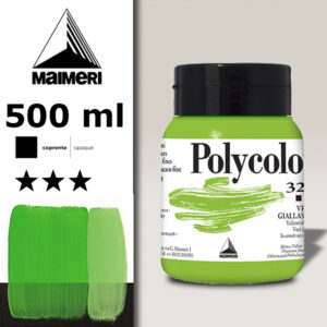 323 - Verde Giallastro 500 ML Acrilico Polycolor Maimeri