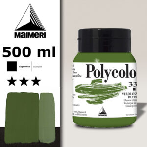 336 - Verde Ossido di Cromo 500 ML Acrilico Polycolor Maimeri