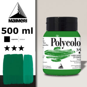 356 - Verde Smeraldo (P.Veronese) 500 ML Acrilico Polycolor Maimeri