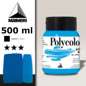 400 - Blu Primario Cyan 500 ML Acrilico Polycolor Maimeri