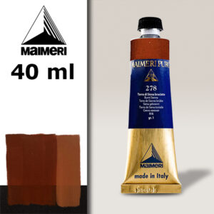 278 - Terra di Siena bruciata 40 ML Colore Olio Puro Maimeri