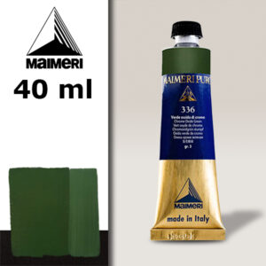 336 - Verde ossido di cromo 40 ML Colore Olio Puro Maimeri