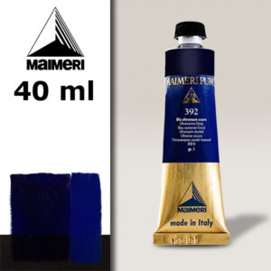 392 - Blu oltremare scuro 40 ML Colore Olio Puro Maimeri
