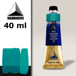 412 - Turchese di cobalto 40 ML Colore Olio Puro Maimeri
