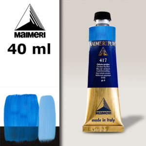 417 - Celeste ceruleo 40 ML Colore Olio Puro Maimeri