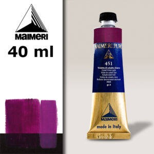 451 - ioletto di cobalto chiaro 40 ML Colore Olio Puro Maimeri