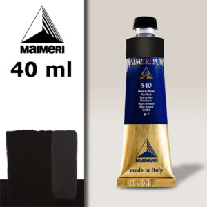 540 - Nero di Marte 40 ML Colore Olio Puro Maimeri