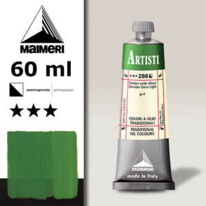 286 - Cinabro verde chiaro 60 ML Colori Olio Artisti Maimeri