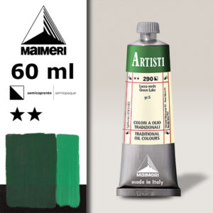 290 - Lacca verde 60 ML Colori Olio Artisti Maimeri