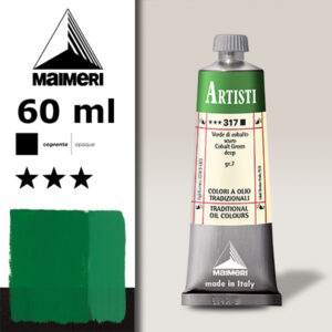 317 - Verde di cobalto scuro 60 ML Colori Olio Artisti Maimeri