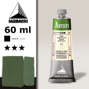 336 - Verde ossido di cromo 60 ML Colori Olio Artisti Maimeri
