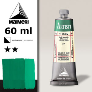356 - Verde smeraldo (P.Veronese) 60 ML Colori Olio Artisti Maimeri