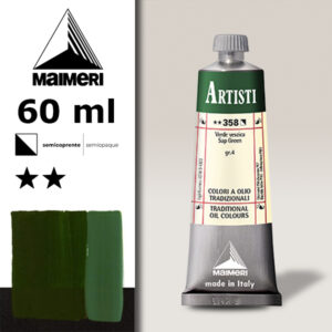 358 - Verde vescica 60 ML Colori Olio Artisti Maimeri