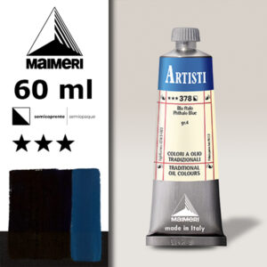 378 - Blu ftalo 60 ML Colori Olio Artisti Maimeri
