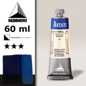 390 - Blu oltremare 60 ML Colori Olio Artisti Maimeri