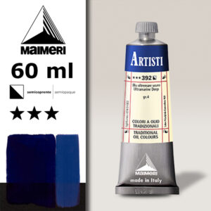 392 - Blu oltremare scuro 60 ML Colori Olio Artisti Maimeri