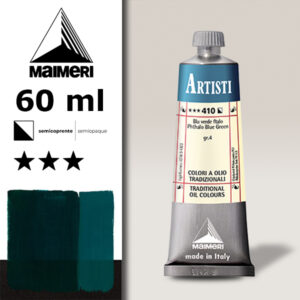 410 - Blu verde ftalo 60 ML Colori Olio Artisti Maimeri