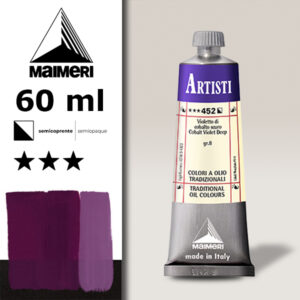 452 - Violetto di cobalto scuro 60 ML Colori Olio Artisti Maimeri