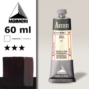 470 - Bitume 60 ML Colori Olio Artisti Maimeri