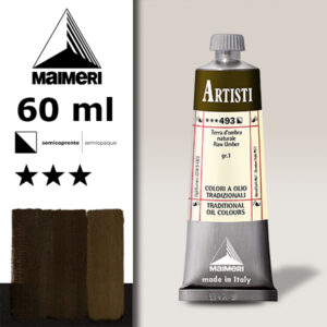 493 - Terra d'ombra naturale 60 ML Colori Olio Artisti Maimeri