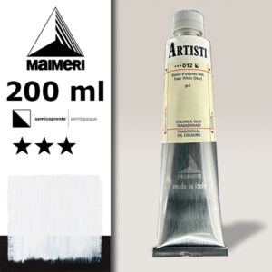 012 - Bianco d'argento imitazione 200 ML Colori Olio Artisti Maimeri
