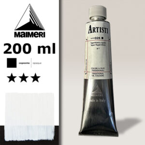 026 - Superbianco rapido 200 ML Colori Olio Artisti Maimeri