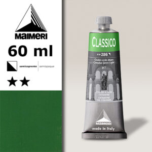 286 - Cinabro verde chiaro 60 ML Colori Olio Classico Maimeri
