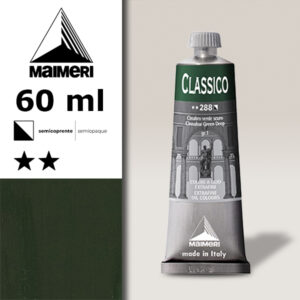 288 - Cinabro verde scuro 60 ML Colori Olio Classico Maimeri