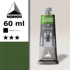 336 - Verde ossido di cromo 60 ML Colori Olio Classico Maimeri