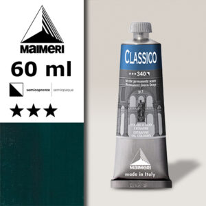 340 - Verde permanente scuro 60 ML Colori Olio Classico Maimeri