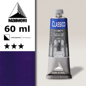 391 - Blu oltremare chiaro 60 ML Colori Olio Classico Maimeri