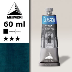 400 - Blu primario Cyan 60 ML Colori Olio Classico Maimeri