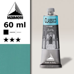 408 - Blu turchese 60 ML Colori Olio Classico Maimeri