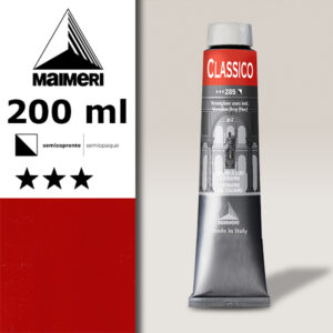 285 - Vermiglione Scuro Imit. 200 ML Colori Olio Classico Maimeri