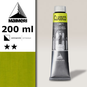 287 - Cinabro Verde Giallastro 200 ML Colori Olio Classico Maimeri