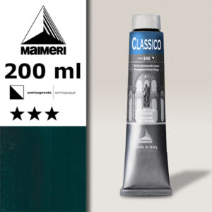 340 - Verde Permanente Scuro 200 ML Colori Olio Classico Maimeri