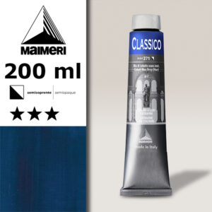 371 - Blu di Cobalto Scuro Imit. 200 ML Colori Olio Classico Maimeri