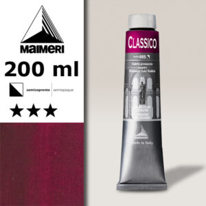 465 - Violetto Permanente Rossastro 200 ML Colori Olio Classico Maimeri